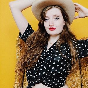 Vintage 90s Black + White Polka Dot Blouse